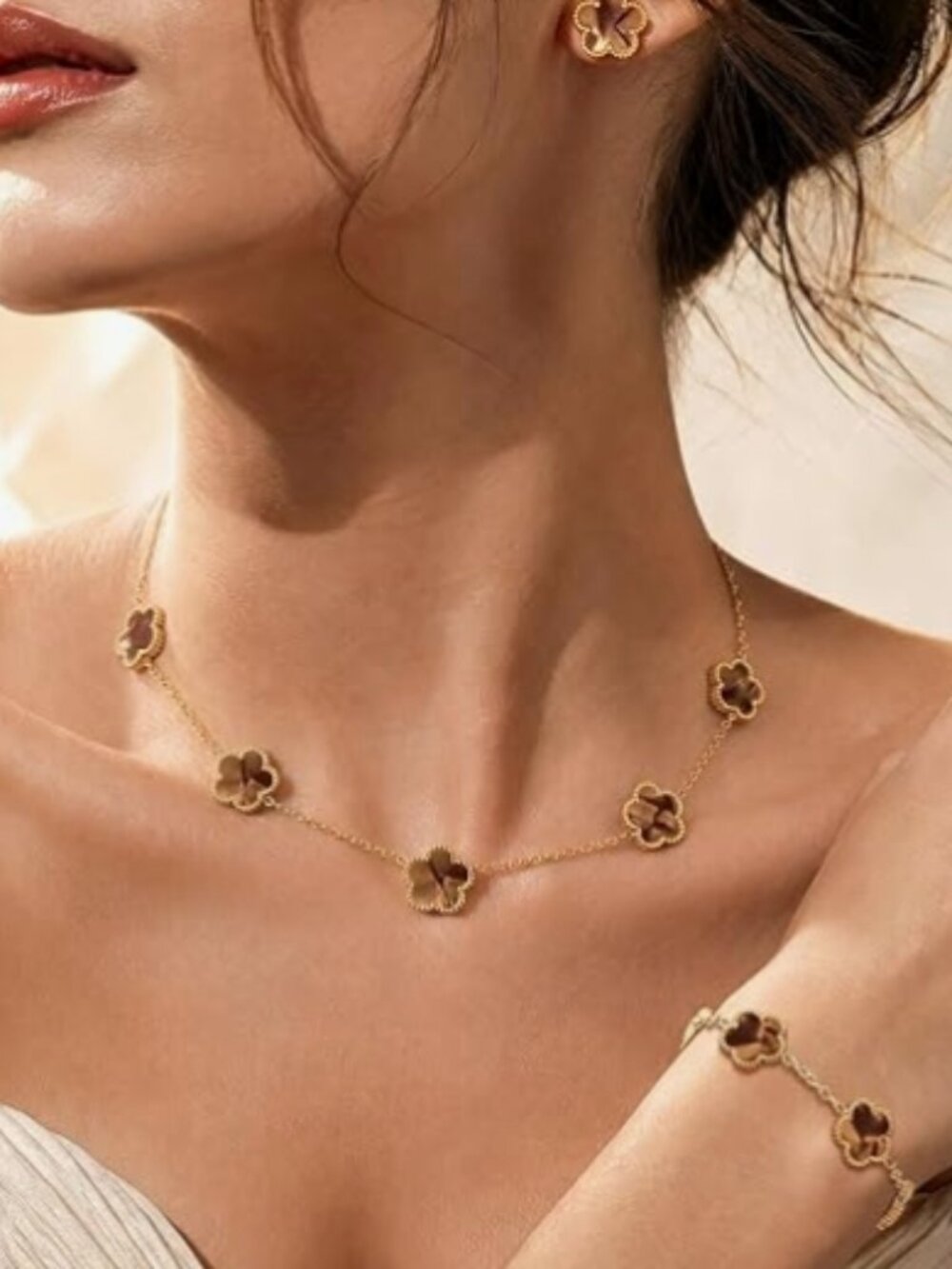 Necklaces Bracelets Earring Jewelry Set